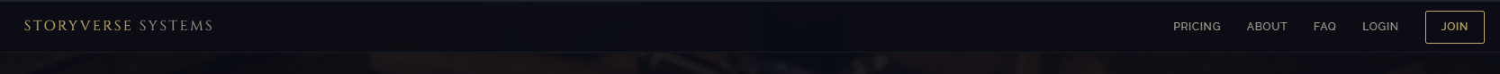 New site navigation bar